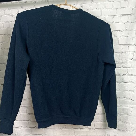 Vintage IZOD Golf Logo Navy Button Cardigan size Medium - Picture 5 of 6